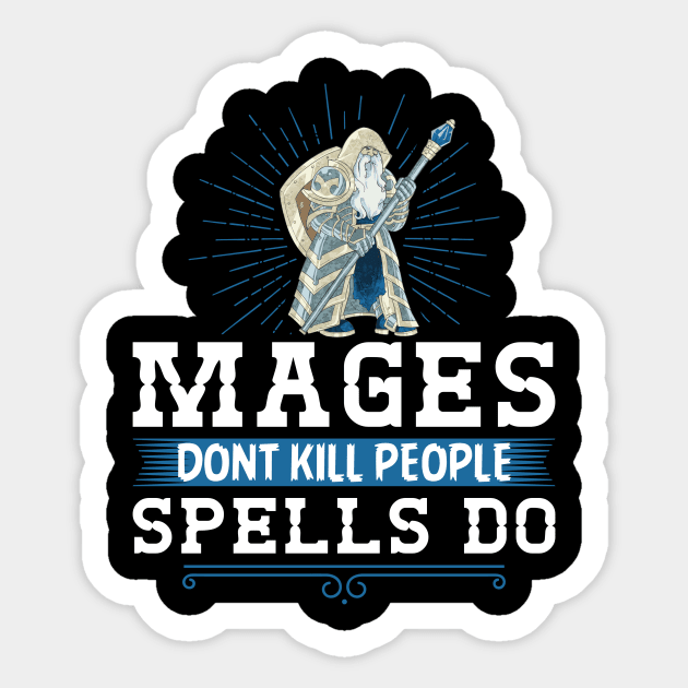 Funny Role Playing Fantasy RPG Sticker by Humbas Fun Shirts